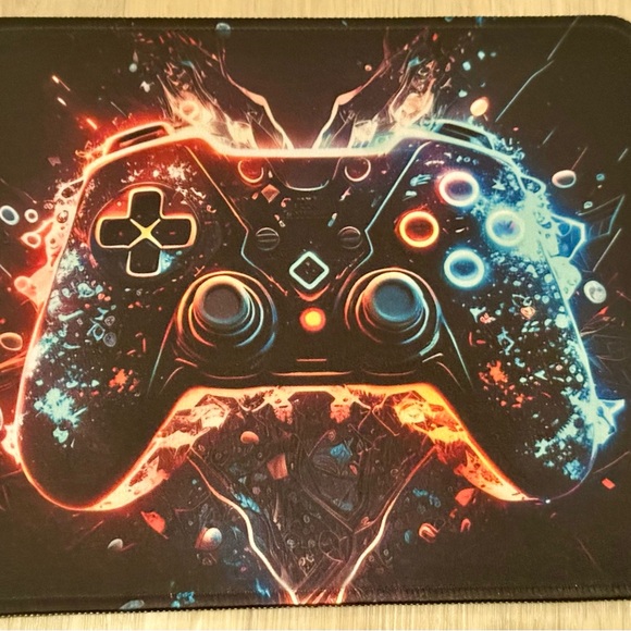 Multicolored Gaming Mouse Pad - Non-Slip, Washable, Stitched Edges - Like New! - Picture 10 of 15